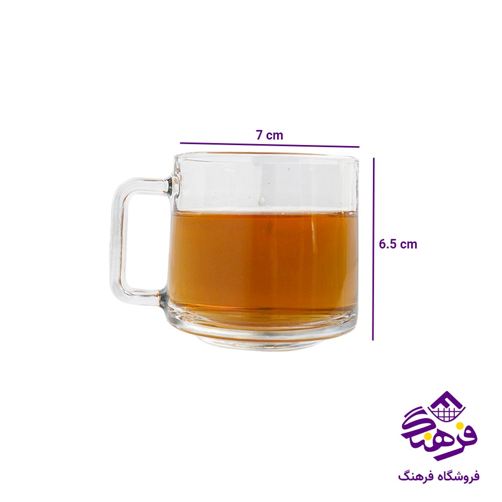 فنجان بلور کاوه مدل سرجیو (6 عددی)