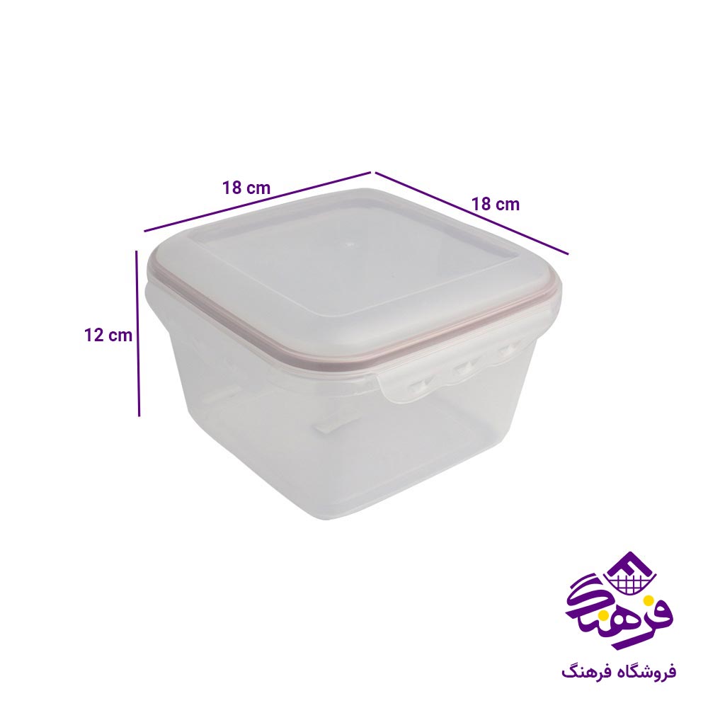 ظرف فریزری ایده ال مدل لاک اند لاک سایز 2 کد 6076
