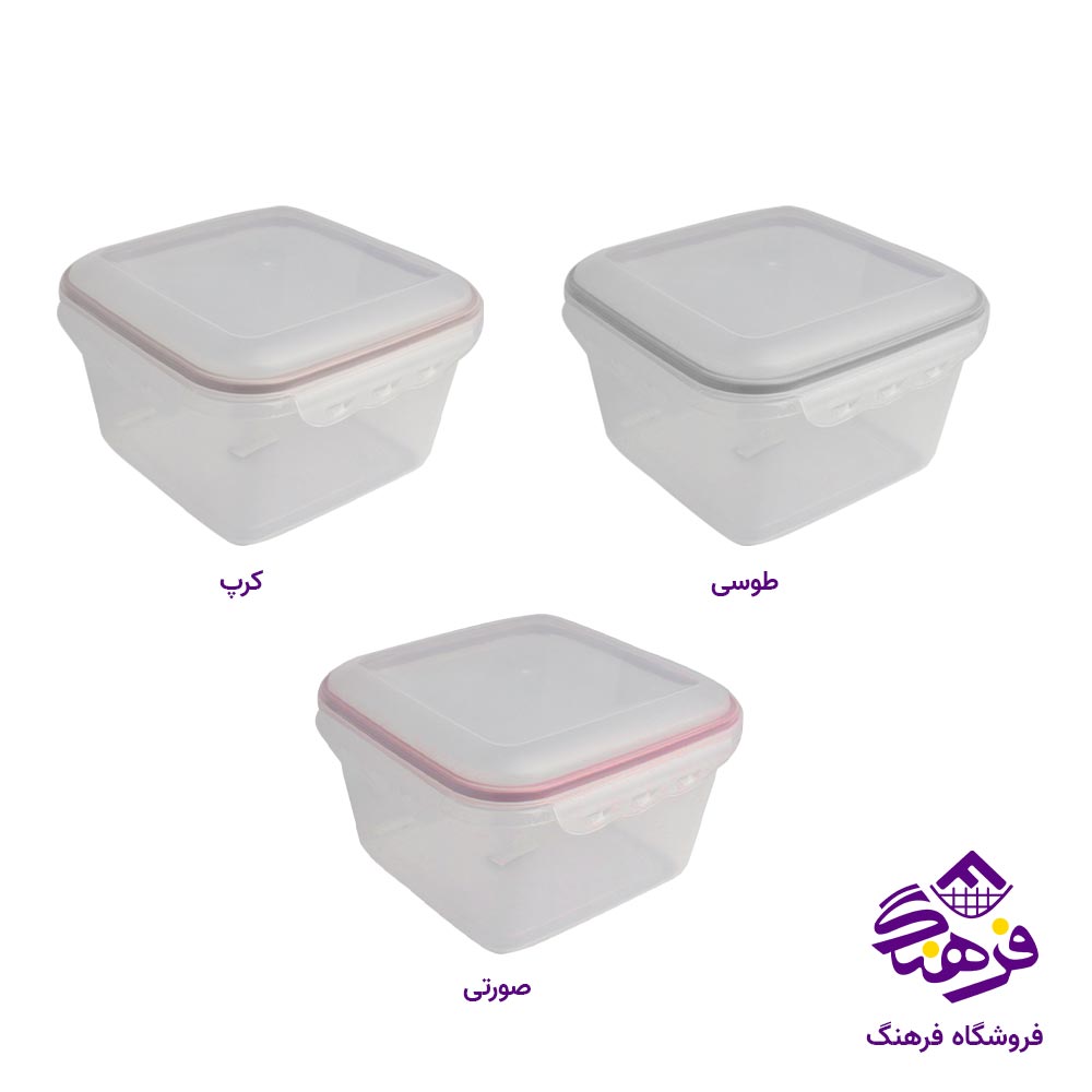ظرف فریزری ایده ال مدل لاک اند لاک سایز 2 کد 6076