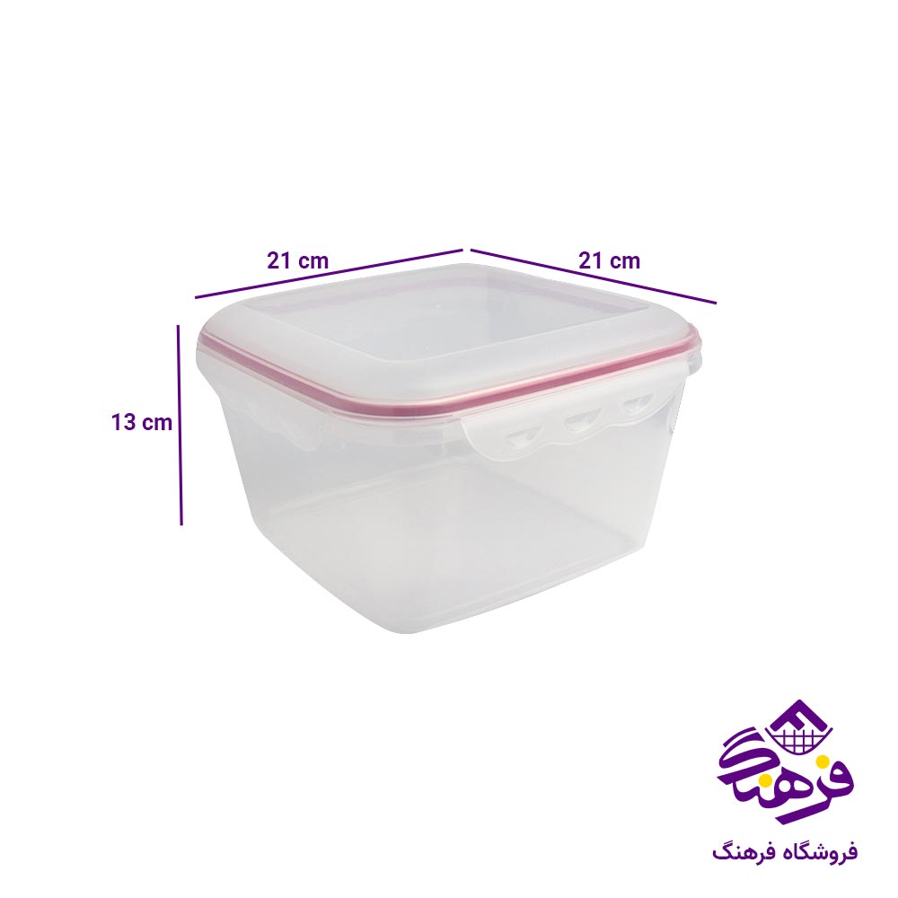 ظرف فریزری ایده ال مدل لاک اند لاک سایز 3 کد 6077