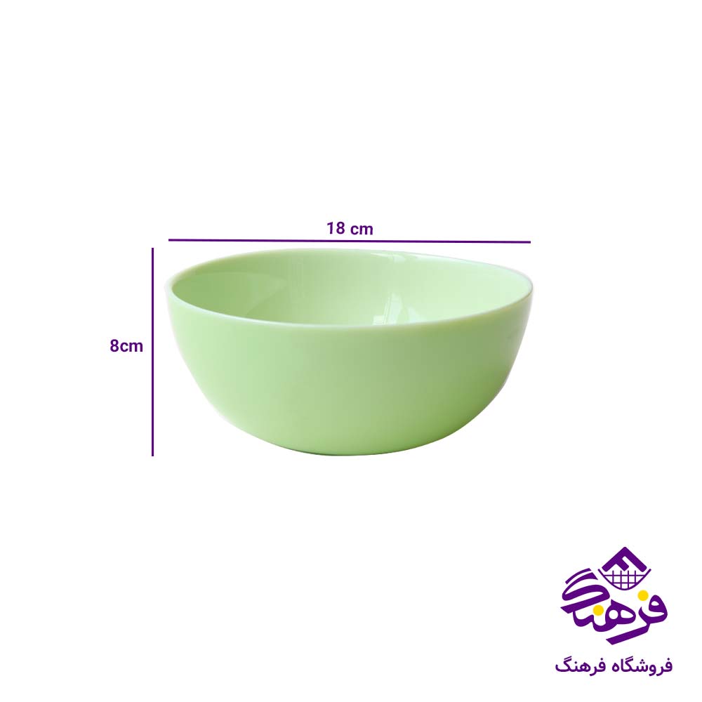کاسه ابگوشت گلدان اپال مدل ديوالی سبز 