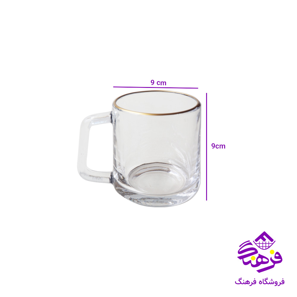 ليوان دسته دار بلور کاوه مدل ايوانا لب اکليل 