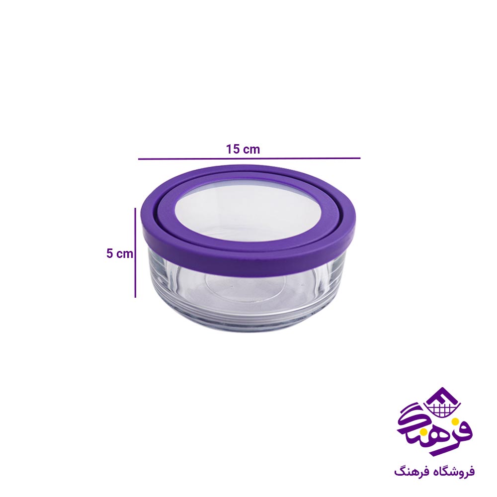 کاسه درب سیلیکونی بلور کاوه مدل ابان سایز 1 (2 عددی)