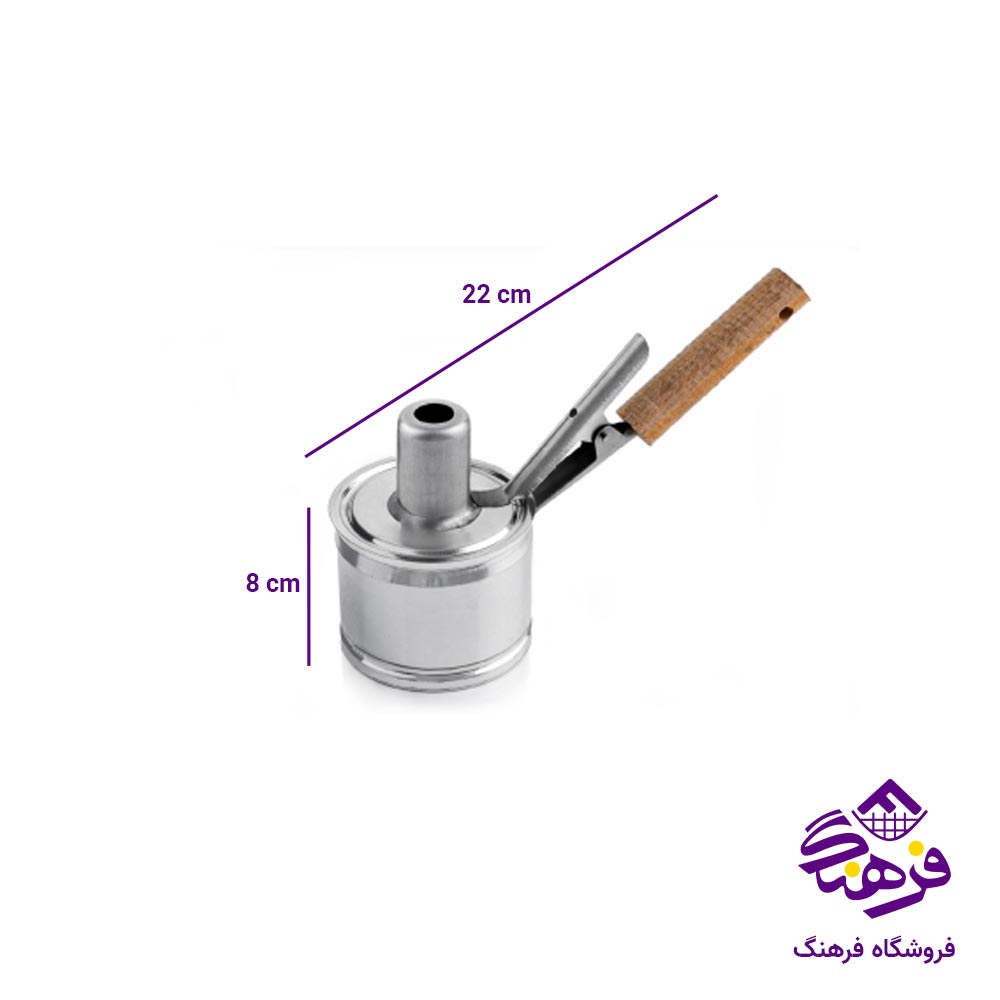 عنبرنسارا دودکن دسته چوبی گلچین مدل نقلی