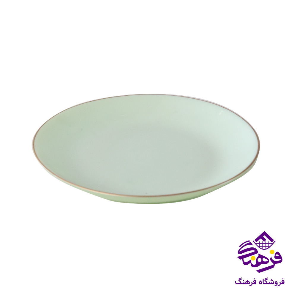 سرویس 26پارچه گلدن اپال مدل دیوالی سبز لب طلا نیو