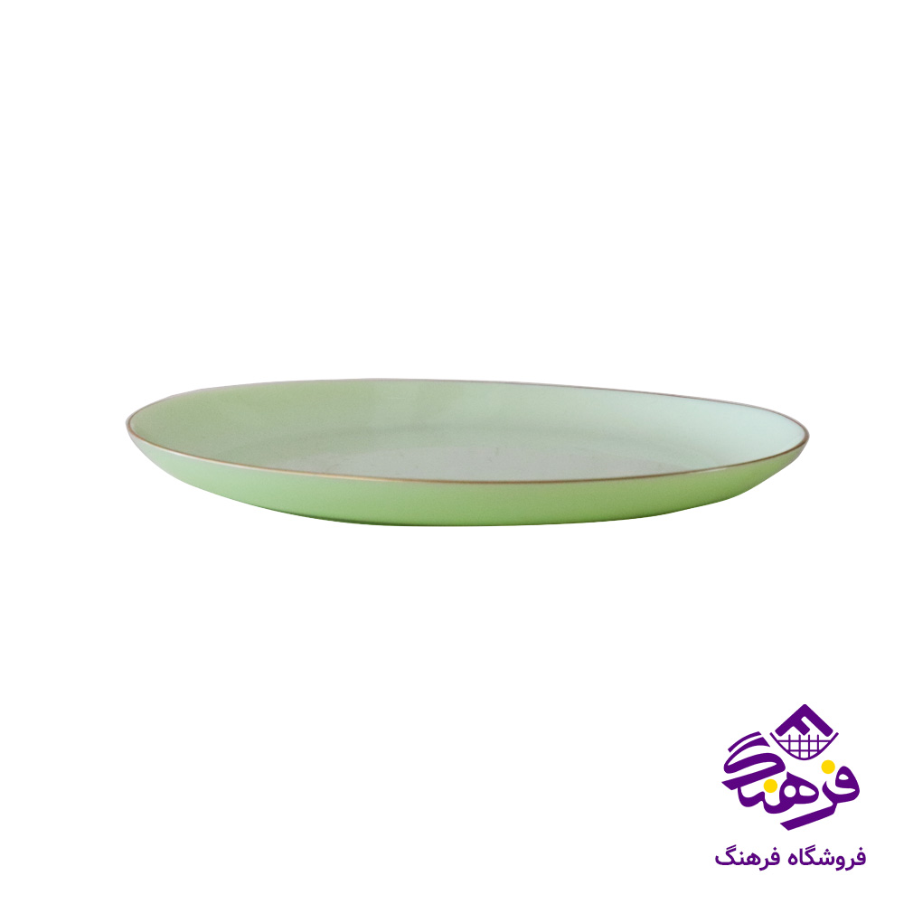 سرویس 26پارچه گلدن اپال مدل دیوالی سبز لب طلا نیو