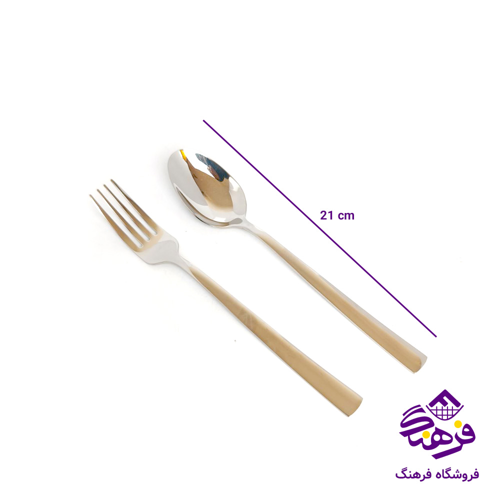 قاشق چنگال یونیک مدل ضخیم یکتیکه جعبه ای 