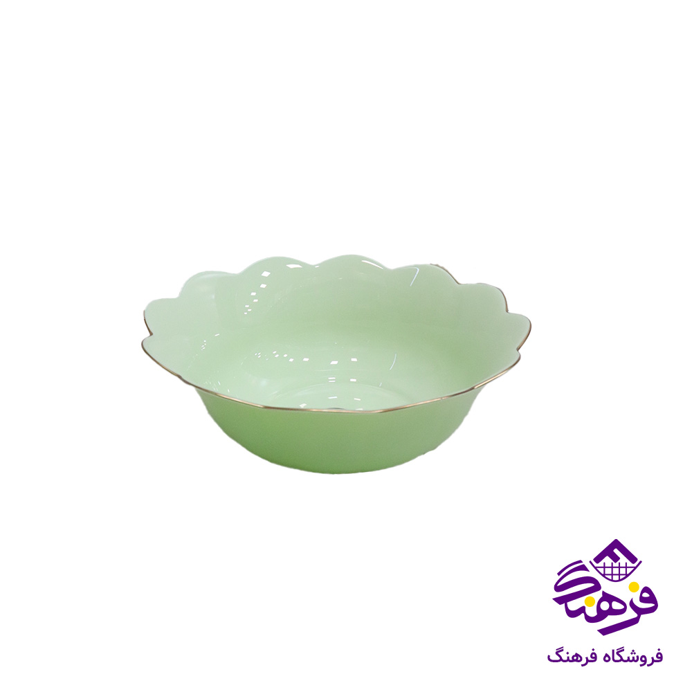 سرويس 26پارچه گلدن اپال مدل فلورينا سبز لب طلا 