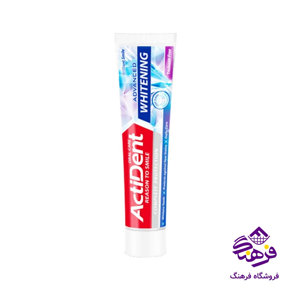 خمیردندان و سفید کننده تخصصی اکتیو اکتیدنت 130 گرمی 