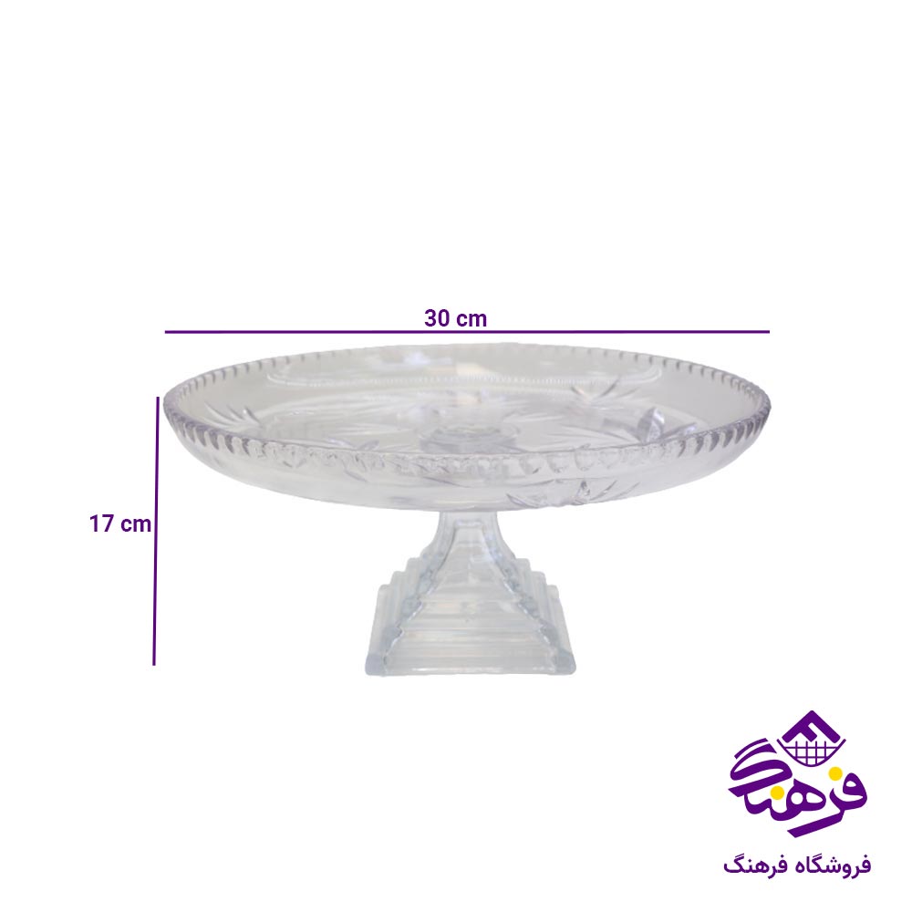شیرینی خوری رنسانس تراش پایه دار 