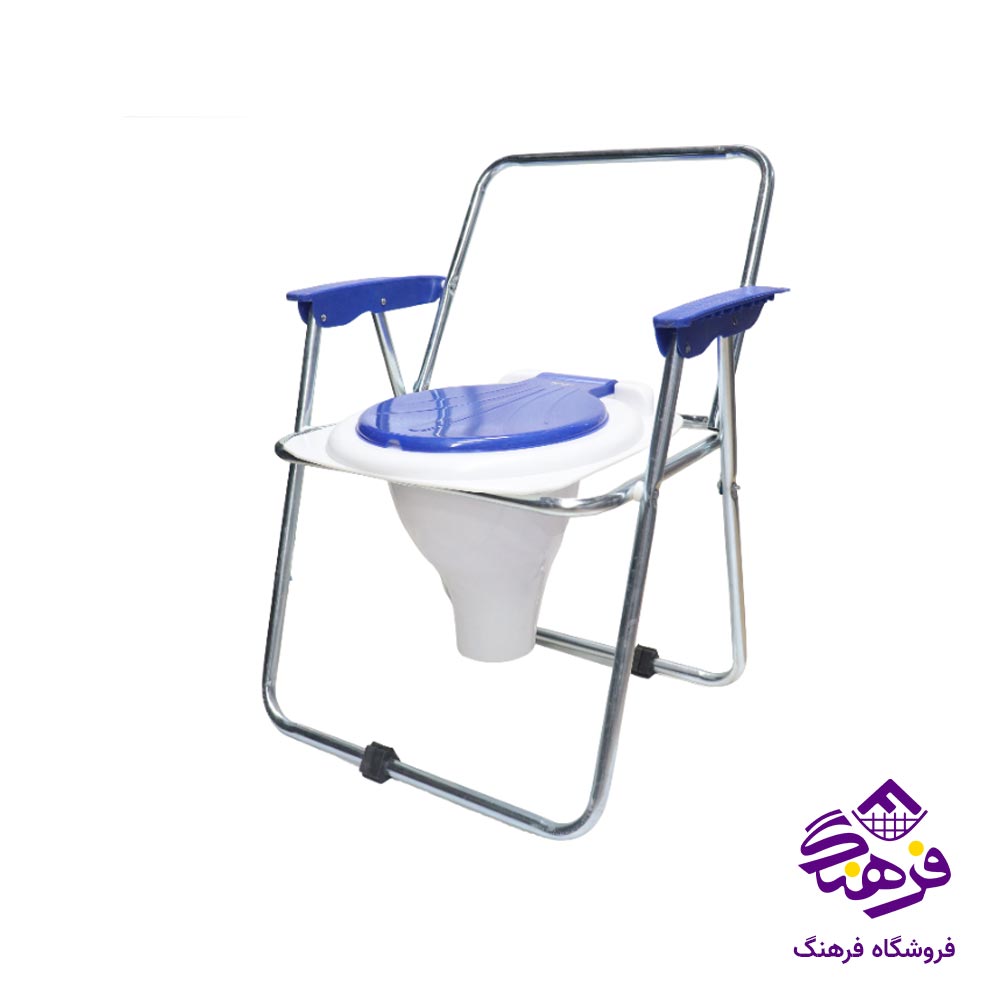 توالت فرنگی مبله پویا مدل تاشو قیف دار