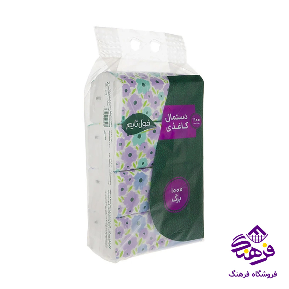دستمال کاغذی فول تایم مدل 2لایه 250برگ (4عددی )