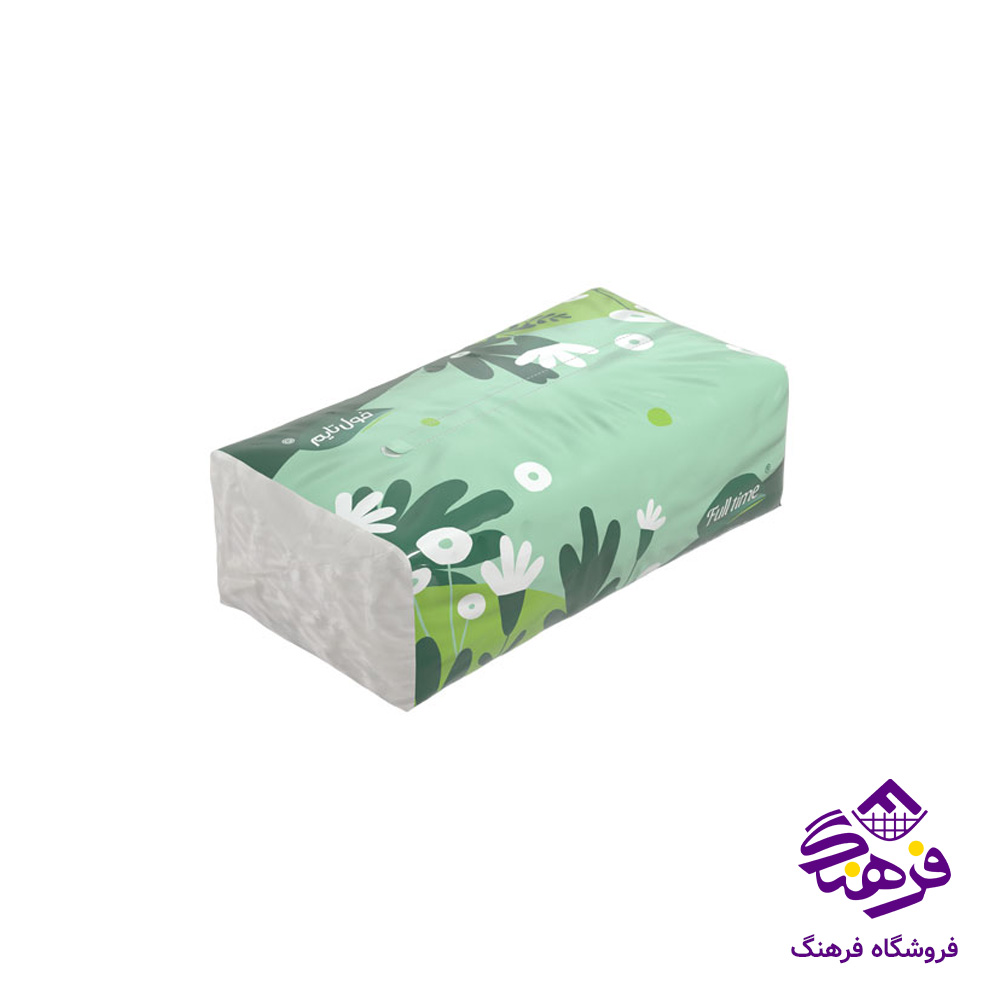 دستمال کاغذی فول تایم مدل 2لایه 200برگ 