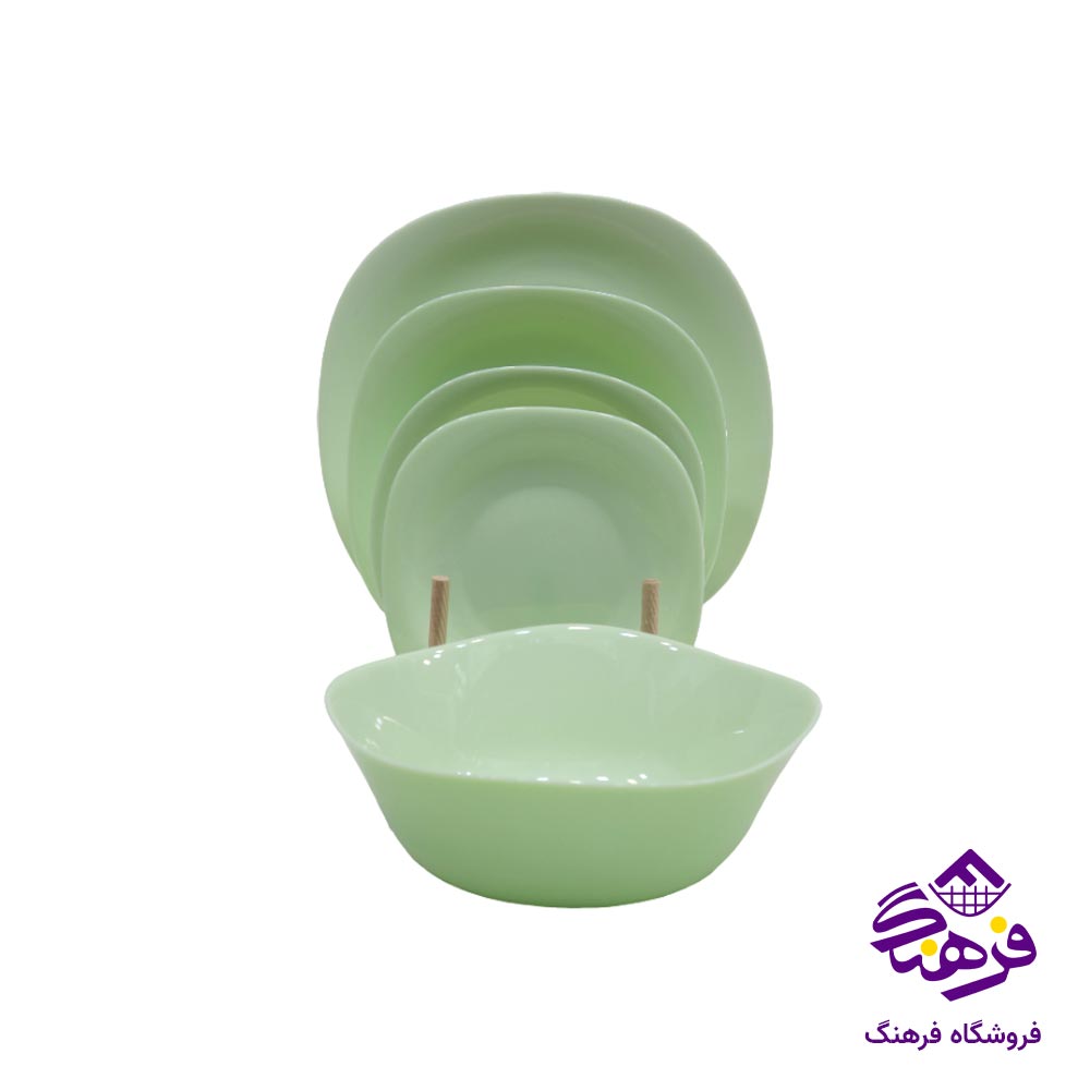سرویس 26 پارچه گلدن اپال مدل کارین سبز