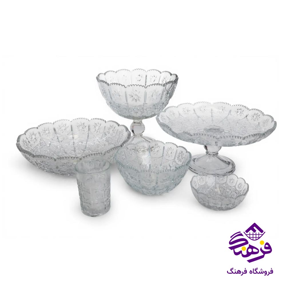 سرویس 21 پارچه بلور کاوه مدل فوجین