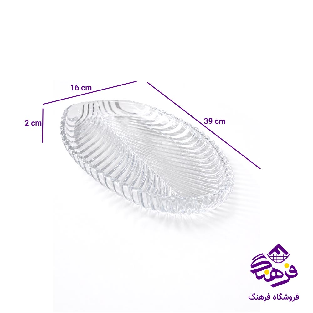 دیس بیضی بلور کاوه مدل سانتا نیو 40