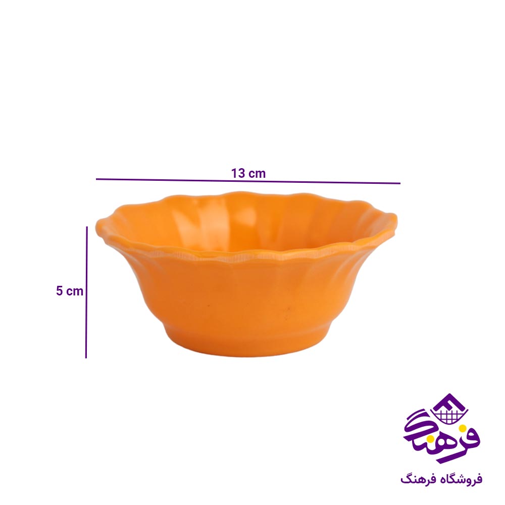 پیاله نارنجی ملامین مشهد مدل کنگره 347