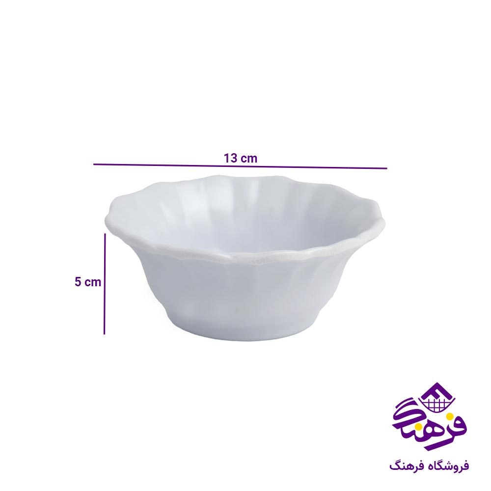 پیاله سفید ملامین مشهد مدل کنگره 347