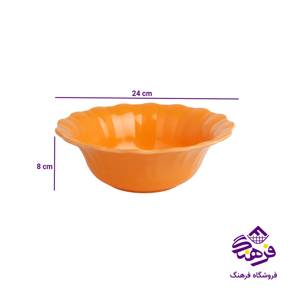 قدح نارنجی ملامین مشهد مدل کنگره 325
