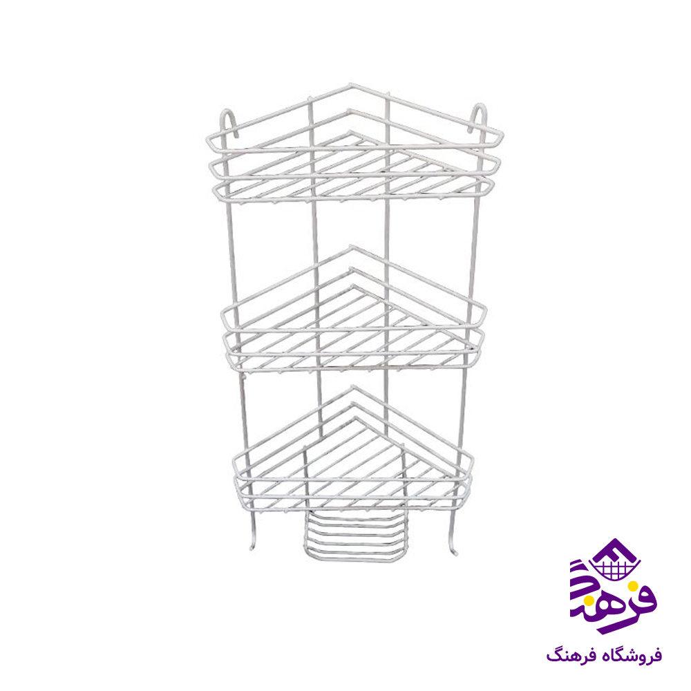 استند حمام 3طبقه کارنیک مدل روکش 