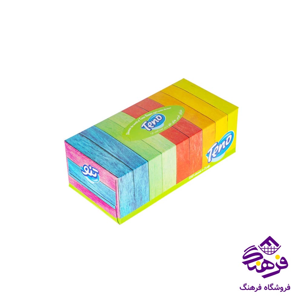 دستمال کاغذی تنو مدل دولایه 150برگ