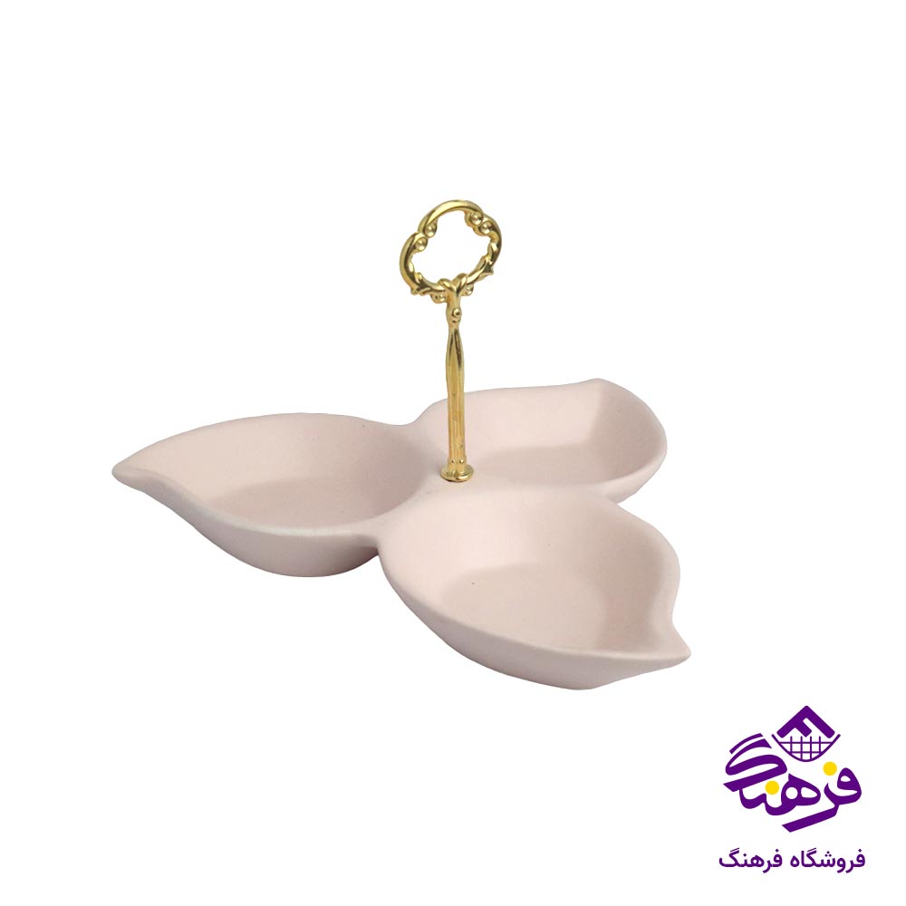 اردو خوری سرامیک 3 خانه دسته دار کالچر