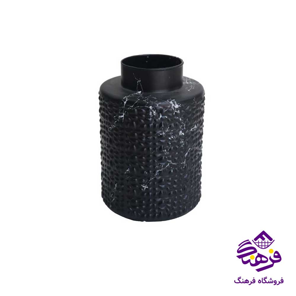 گلدان شيشه ای جام سازان مدل دياموند ماربل 