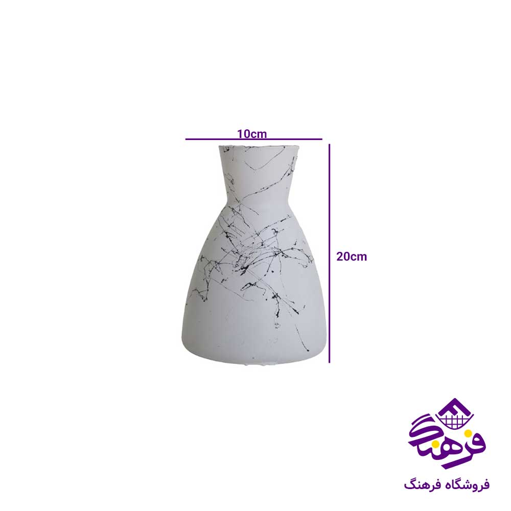 گلدان شيشه ای جام سازان مدل مارشال ماربل 