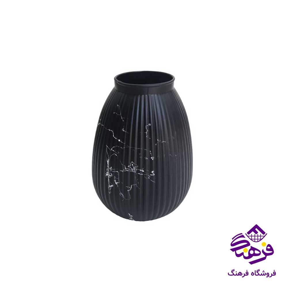گلدان شيشه ای جام سازان مدل سلين ماربل 