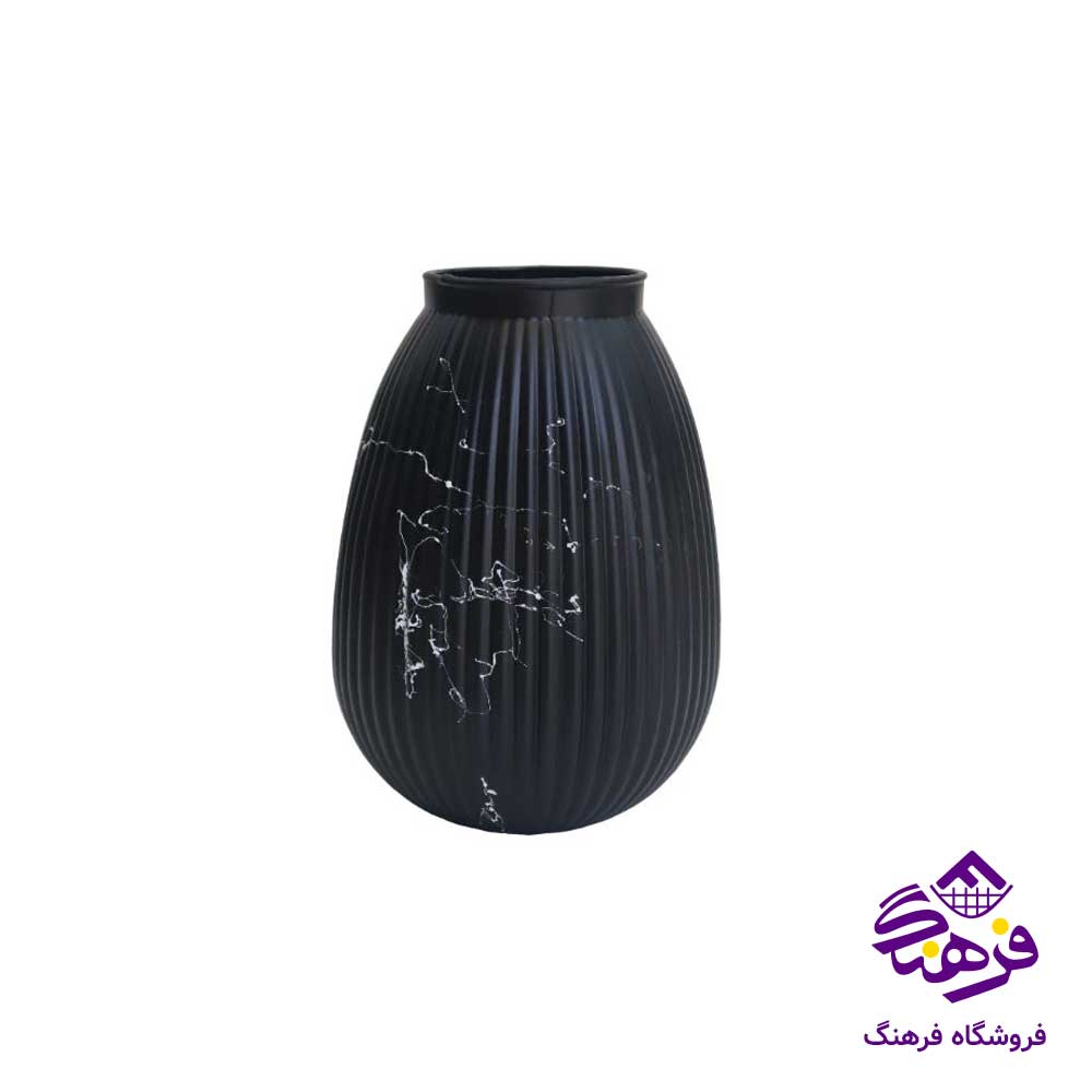 گلدان شيشه ای جام سازان مدل سلين ماربل 