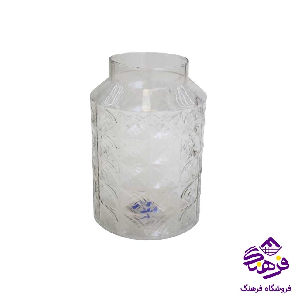 گلدان شيشه ای جام سازان مدل زارا ماربل 