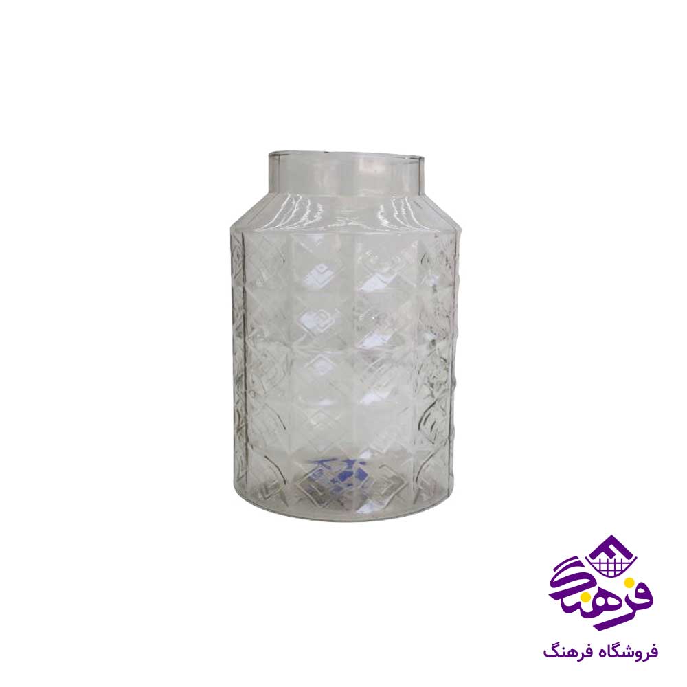 گلدان شيشه ای جام سازان مدل زارا ماربل 