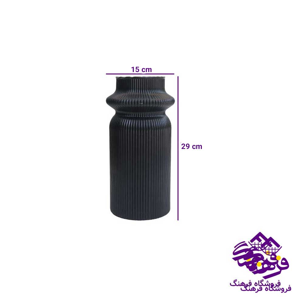 گلدان شيشه ای جام سازان مدل پارميس ياس ماربل