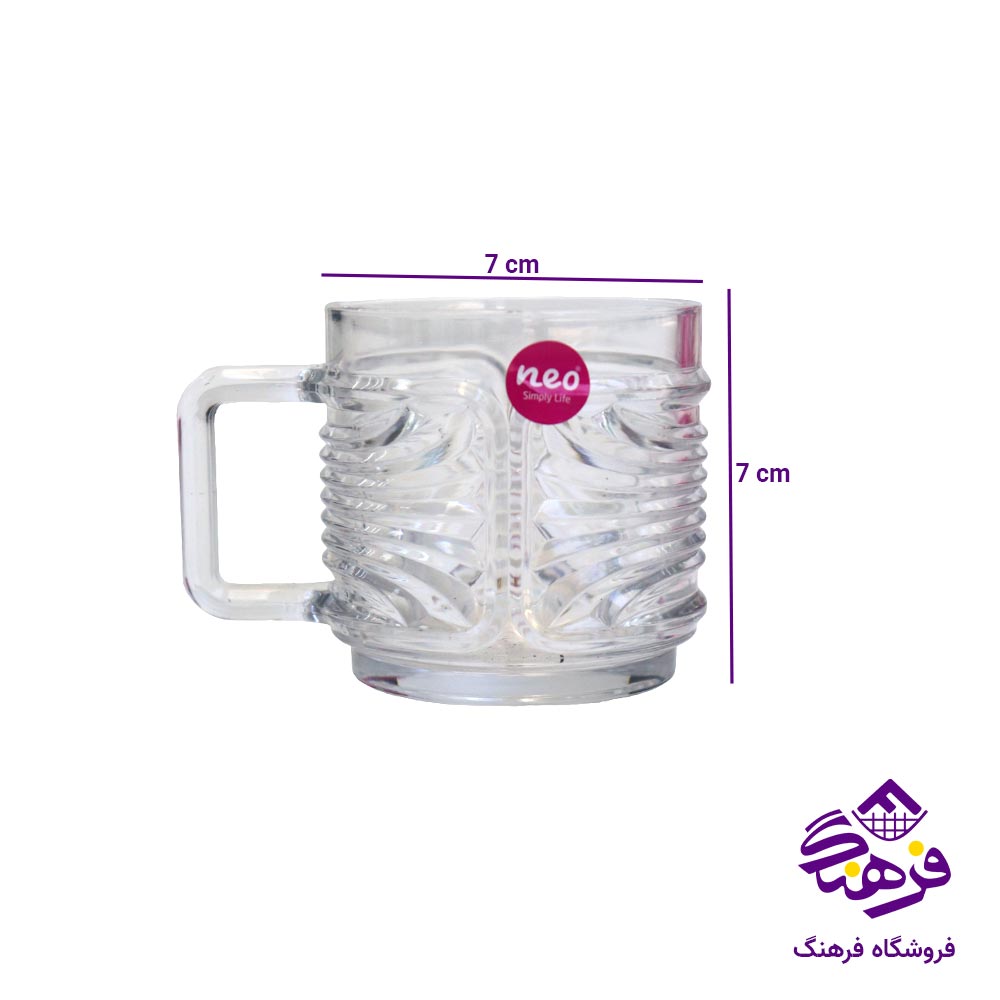 نیم لیوان نوری تازه مدل کول (6 عددی)