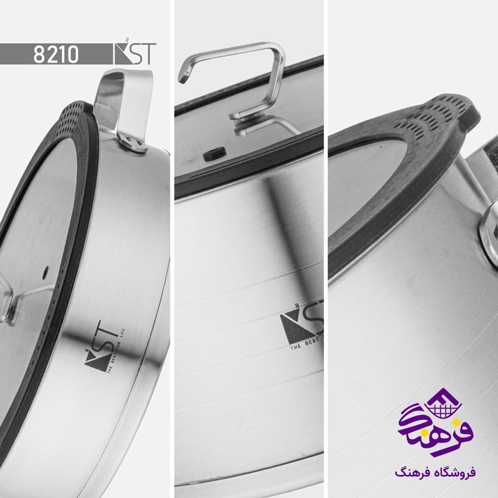 سرویس قابلمه استیل 10 پارچه KST 8210