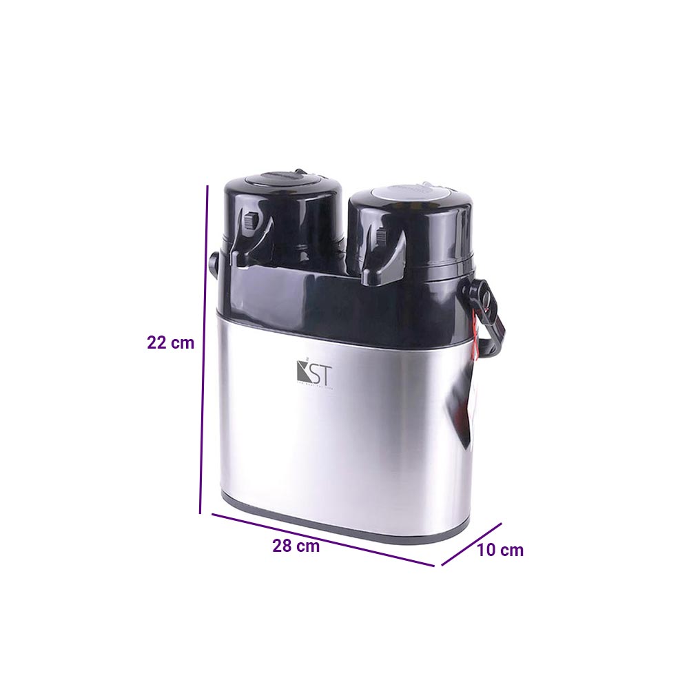 فلاسک دوقلو داخل شیشه 1 لیتر KST 5420