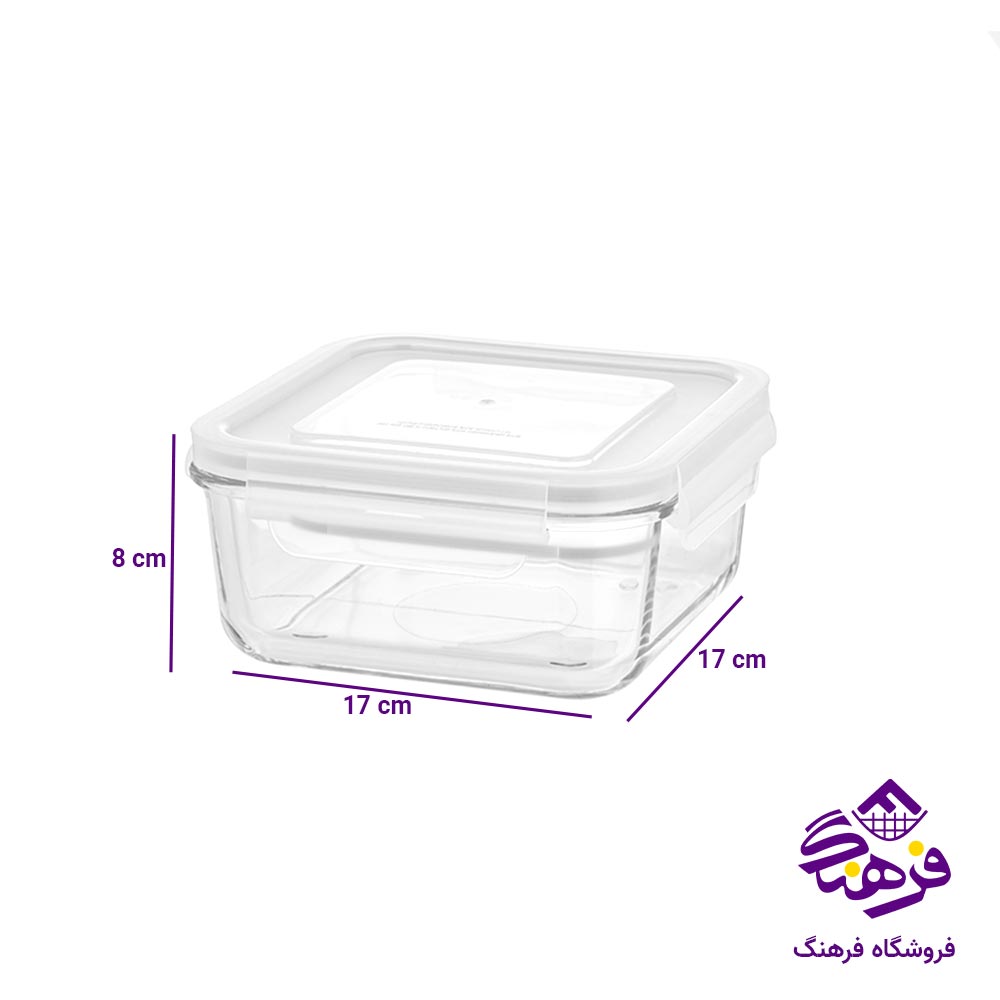 ست ظرف شیشه ای سرو و نگهداری لیمون 6 پارچه