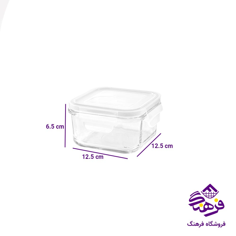 ست ظرف شیشه ای سرو و نگهداری لیمون 6 پارچه