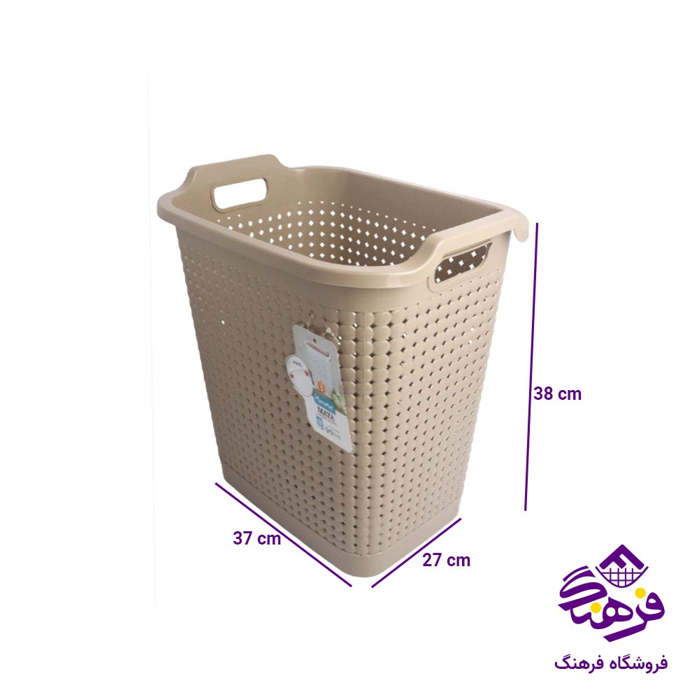 سبدرخت بزرگ مستطیل چرخدار هومکت مدل مایا 3819