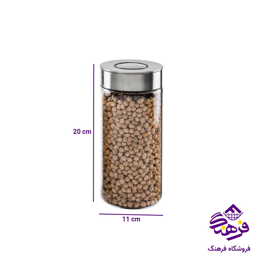 بانکه یونیک پیرکس درب استیل سایز 20 کد 1702