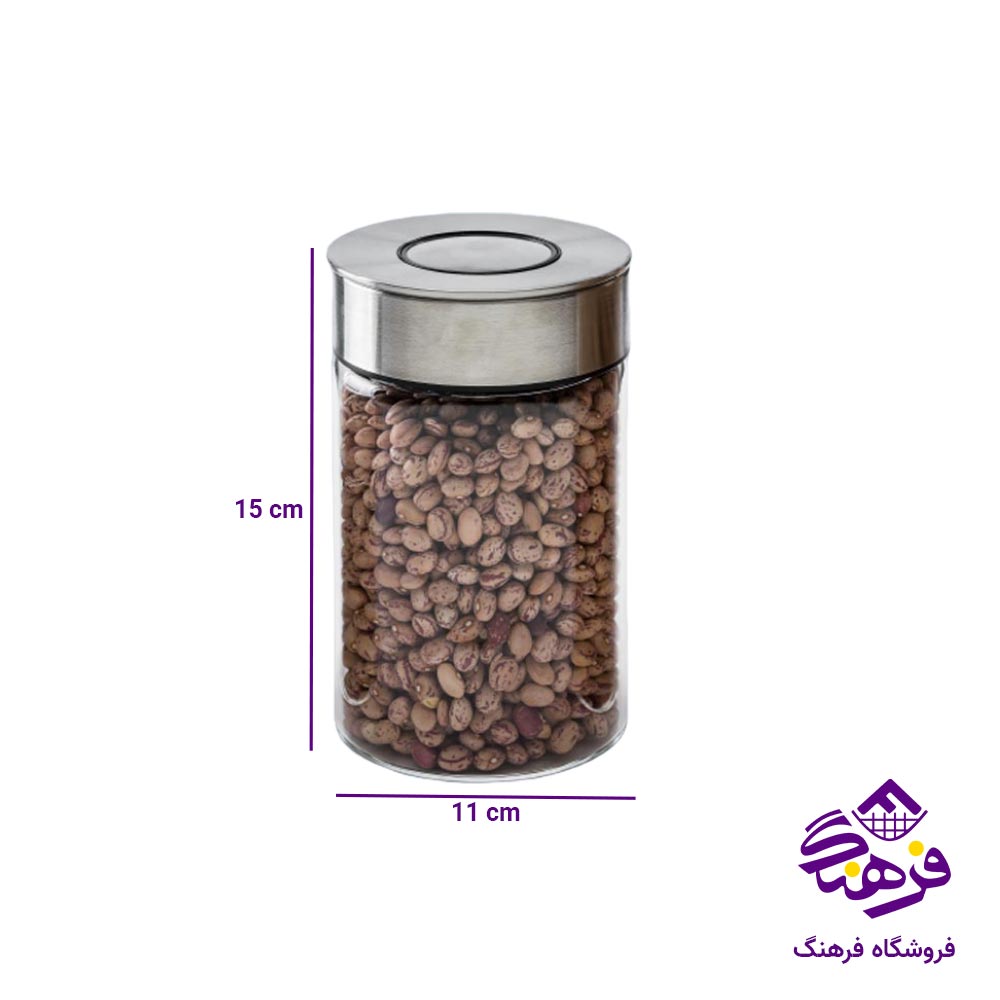 بانکه یونیک پیرکس درب استیل کد 1704 سایز 15 
