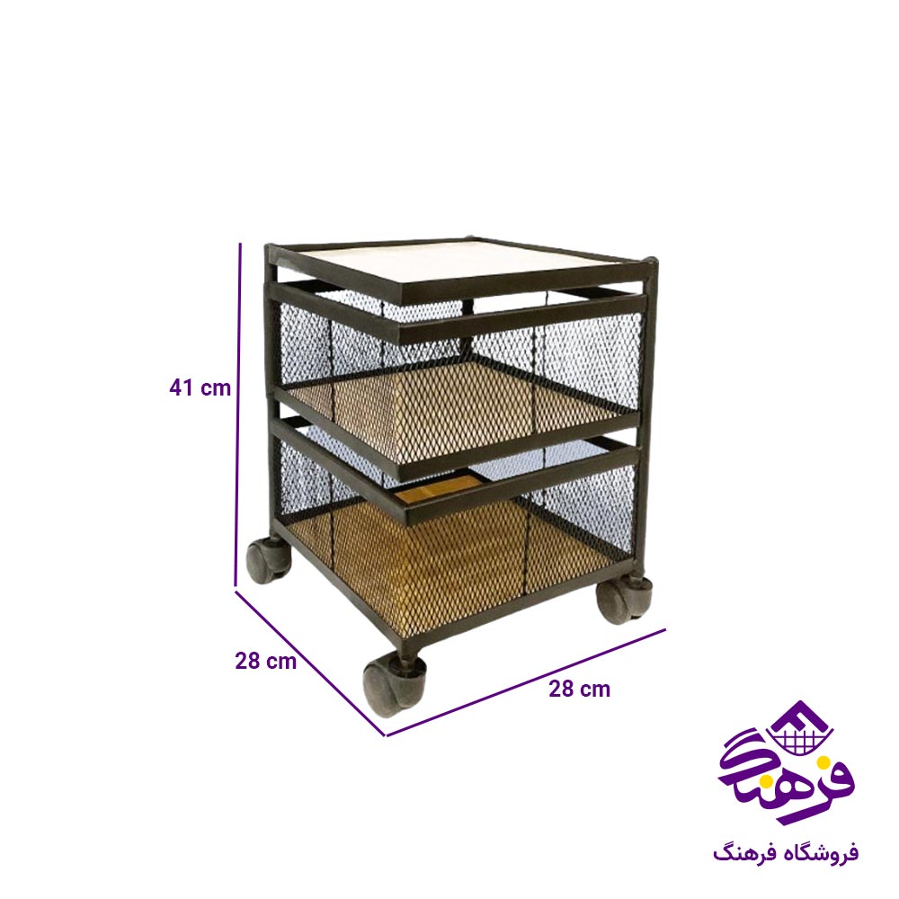 سبد سیب زمینی و پیاز یونیک 2 طبقه کد 2958 