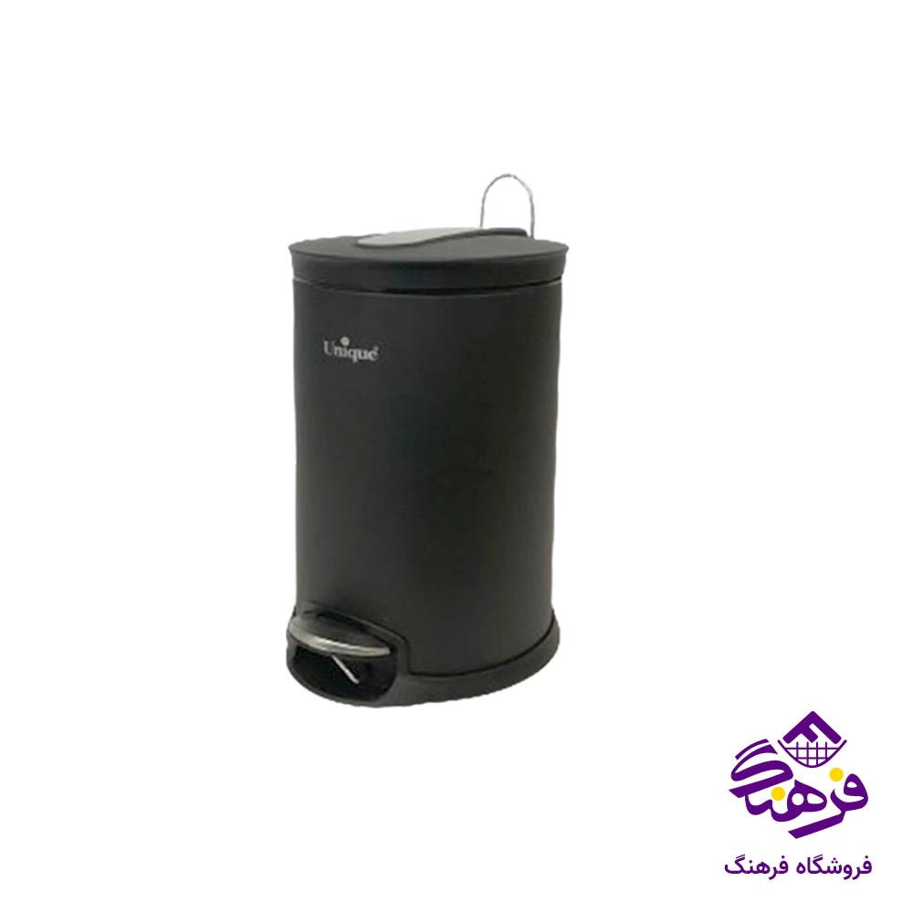 سطل زباله یونیک 12 لیتر مشکی کد 4220