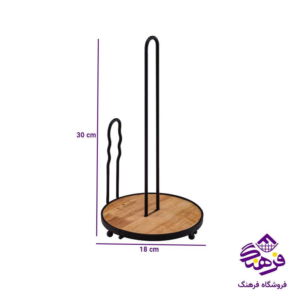 جادستمال کاغذی یونیک مدل ایستاده مشکی کد 2930