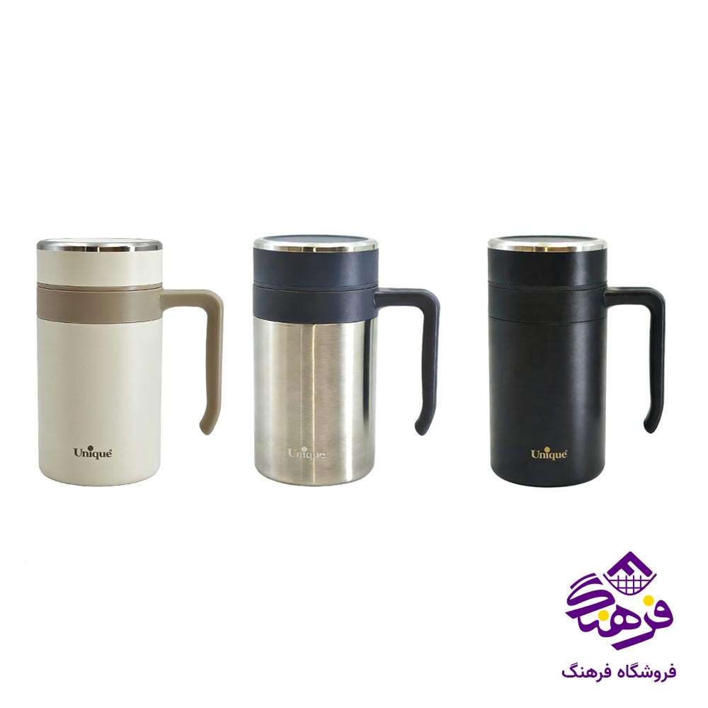 ماگ استیل یونیک دوجداره کد 1829