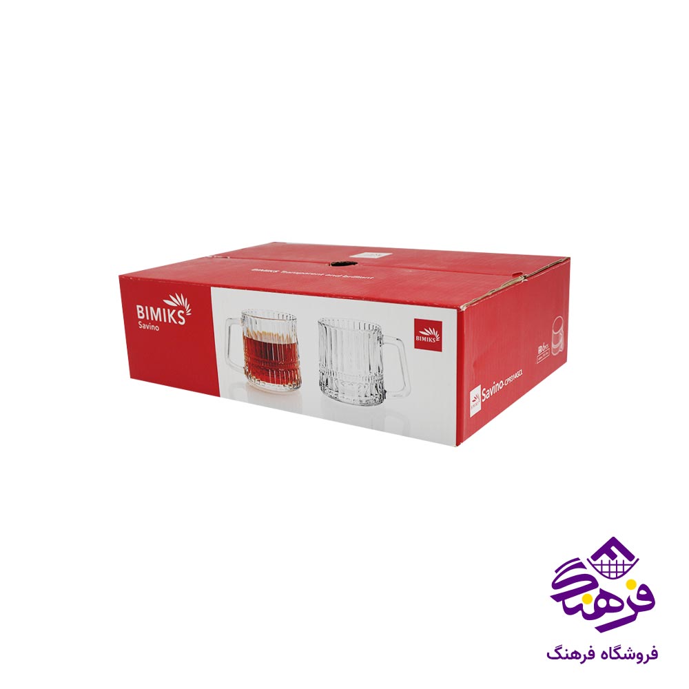 فنجان بلور بیمیکس مدل ساوینو (6 عددی)