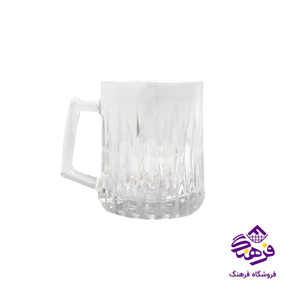 نیم لیوان بلور بیمیکس مدل فرانکو دسته دار (6 عددی)