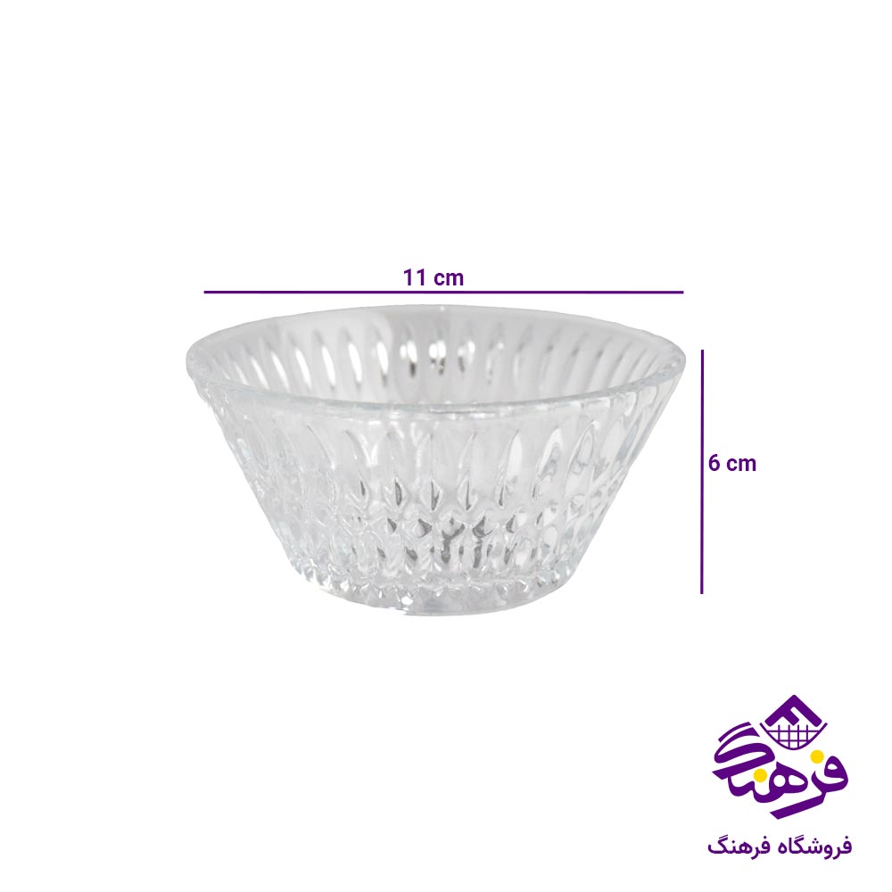 پیاله بلور کاوه مدل روبینا (6 عددی)