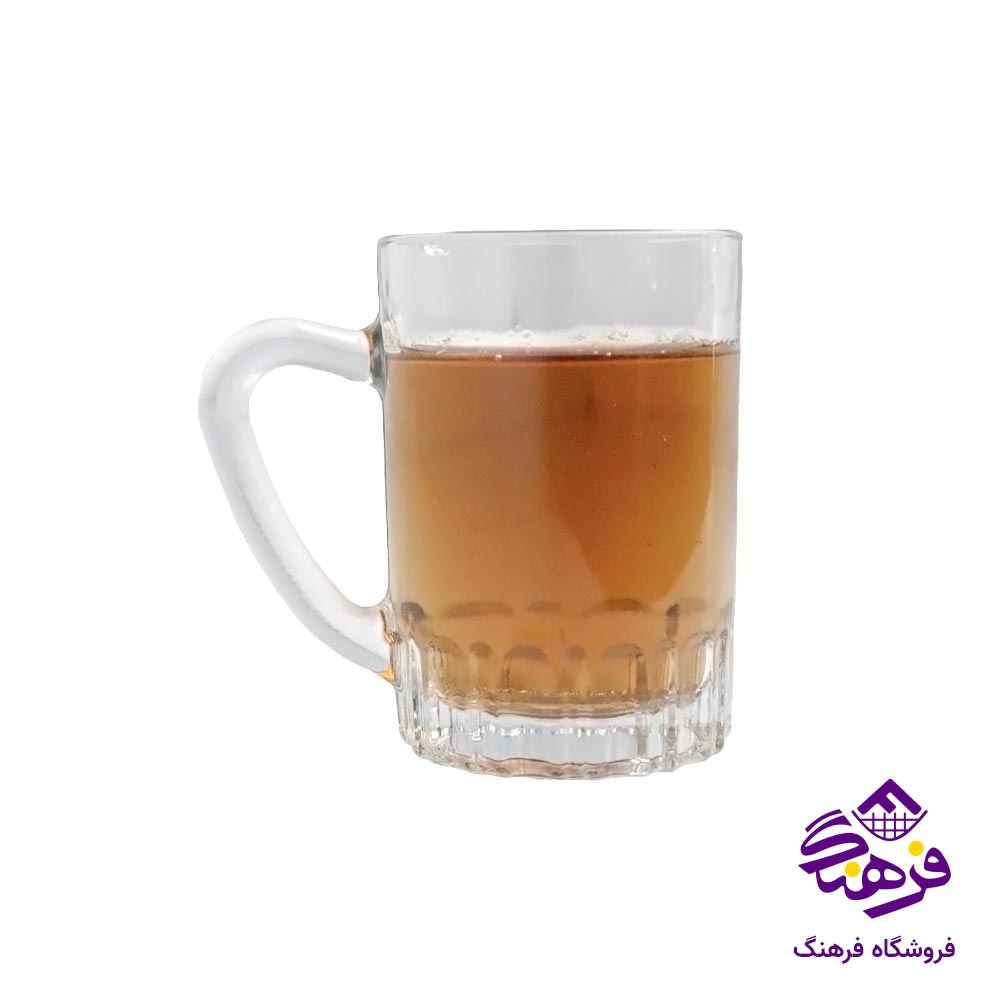 نیم لیوان بلور کاوه مدل نیل دسته دار (6 عددی)