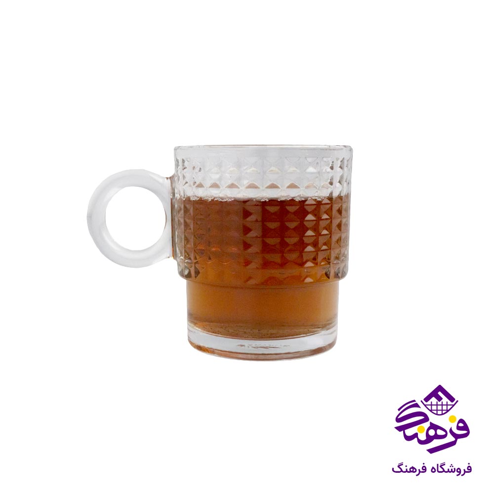 لیوان بلور بیمیکس مدل ادلینا دسته دار (6 عددی)